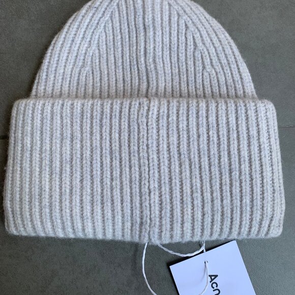 Acne Studios Face Patch Beanie Hat - Picture 3 of 5